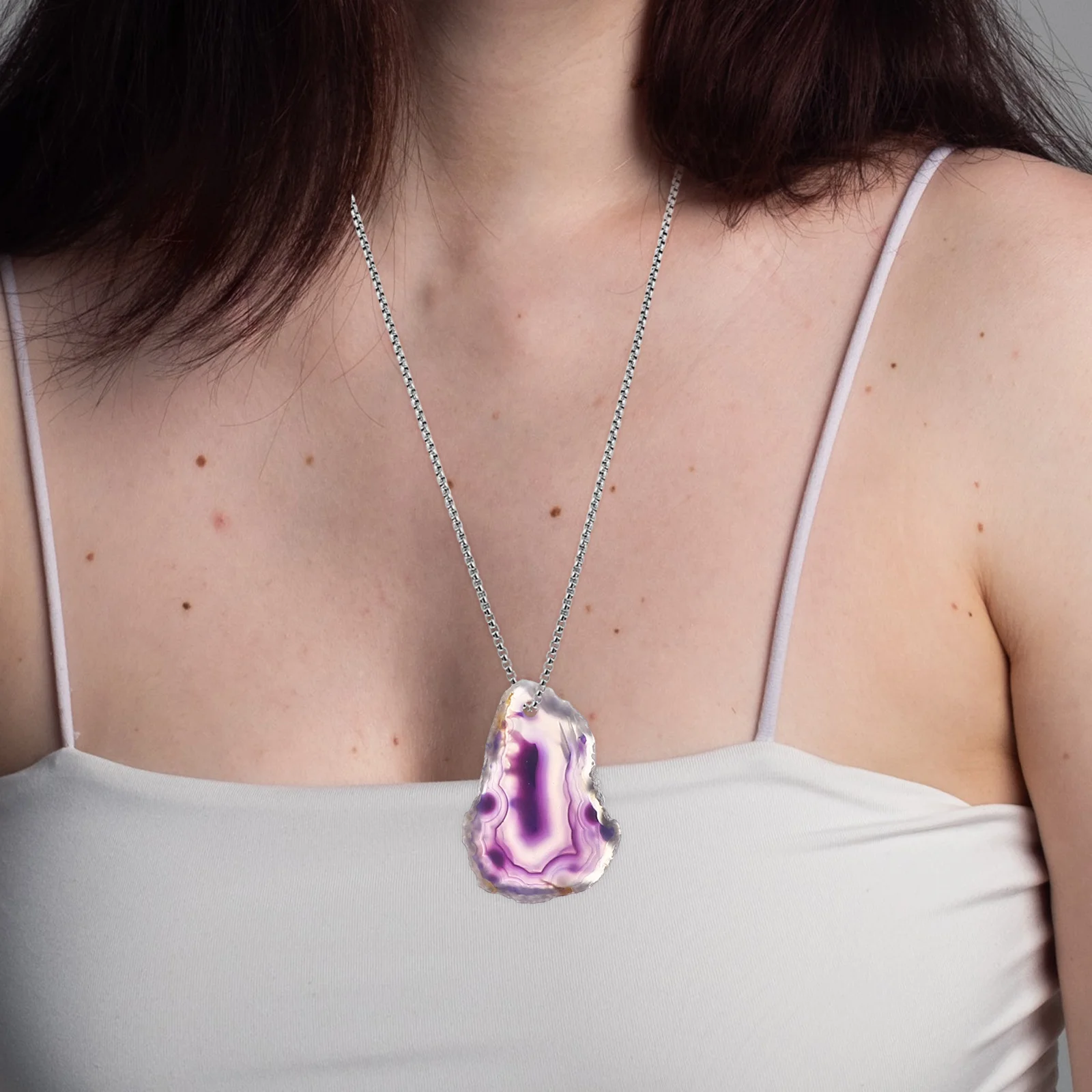 

20 шт. красочные кусочки агата с колокольчиками 30 мм 50 мм с отверстиями DIY ожерелье изготовление ювелирных изделий кулон ремесленные аксессуары женские