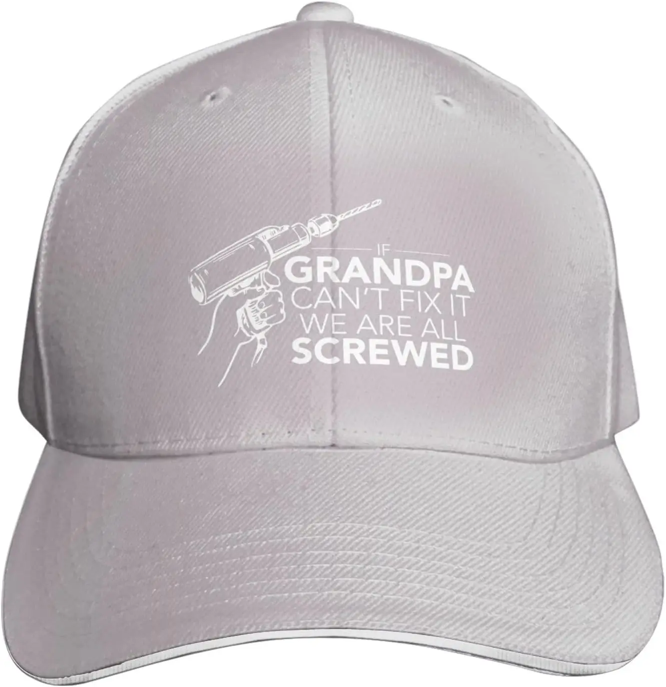 

Дедушка не могу исправить, мы все завинчиваемые бейсболки, регулируемая повседневная кепка из полиэстера