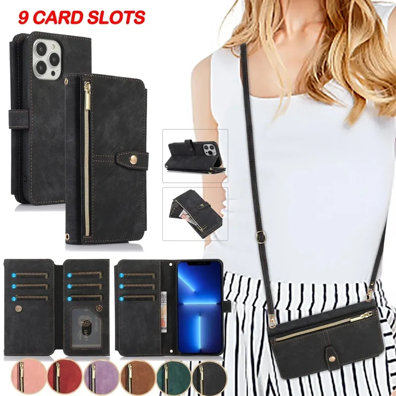 

Кожаный чехол-кошелек на молнии для IPhone 13, 12, Mini, 15, 14, 11 Pro Max, XS, X, XR, 8, 7 Plus