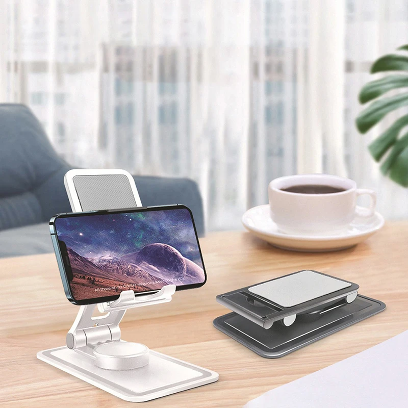 Universal Mobile Phone Stand Desktop Tablet Holder Foldable 360 Degree Rotating Bracket For IPhone IPad Xiaomi