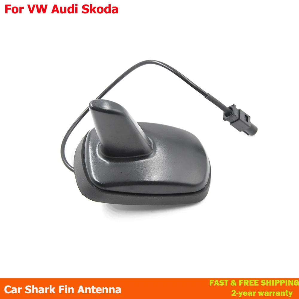 Car Roof Decoration Shark Fin Shape AM FM Radio Antenna Black For VW Golf Mk4 Mk5 Seat Skoda Polo Jetta For Audi A3 A4 A6