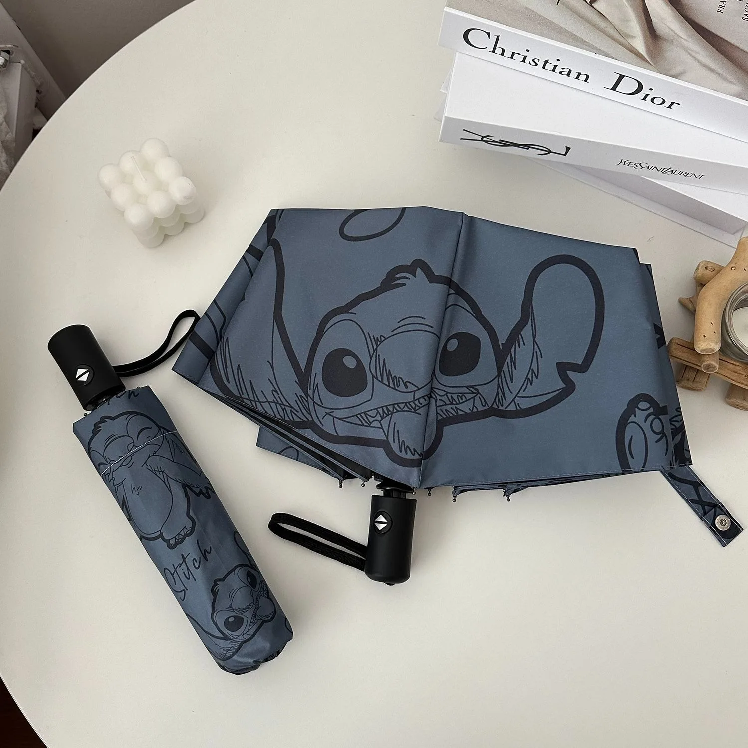 

Полностью автоматический зонт Stitch - от солнца и дождя, простой, с защитой от ультрафиолета, складной, солнцезащитный, для мужчин и женщин