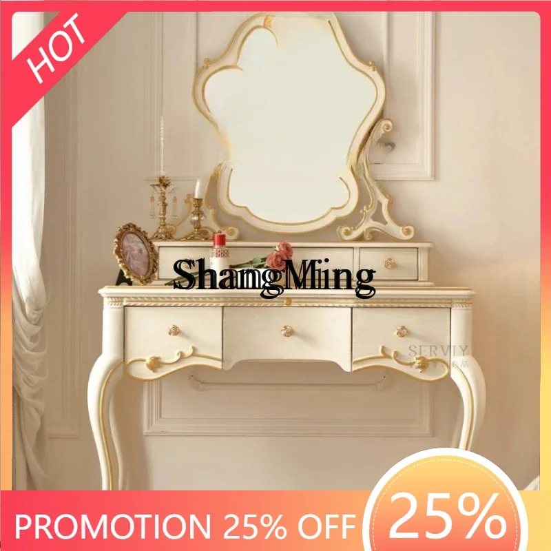 

Новый туалетный столик в пасторальном ретро-стиле для спальни, туалетный столик для дочери, туалетный столик для принцессы