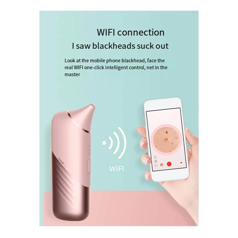 A84G-Absorbeur de points noirs visuel, nettoyeur de pores domestique réglable à trois vitesses, nettoyant pour le visage électrique