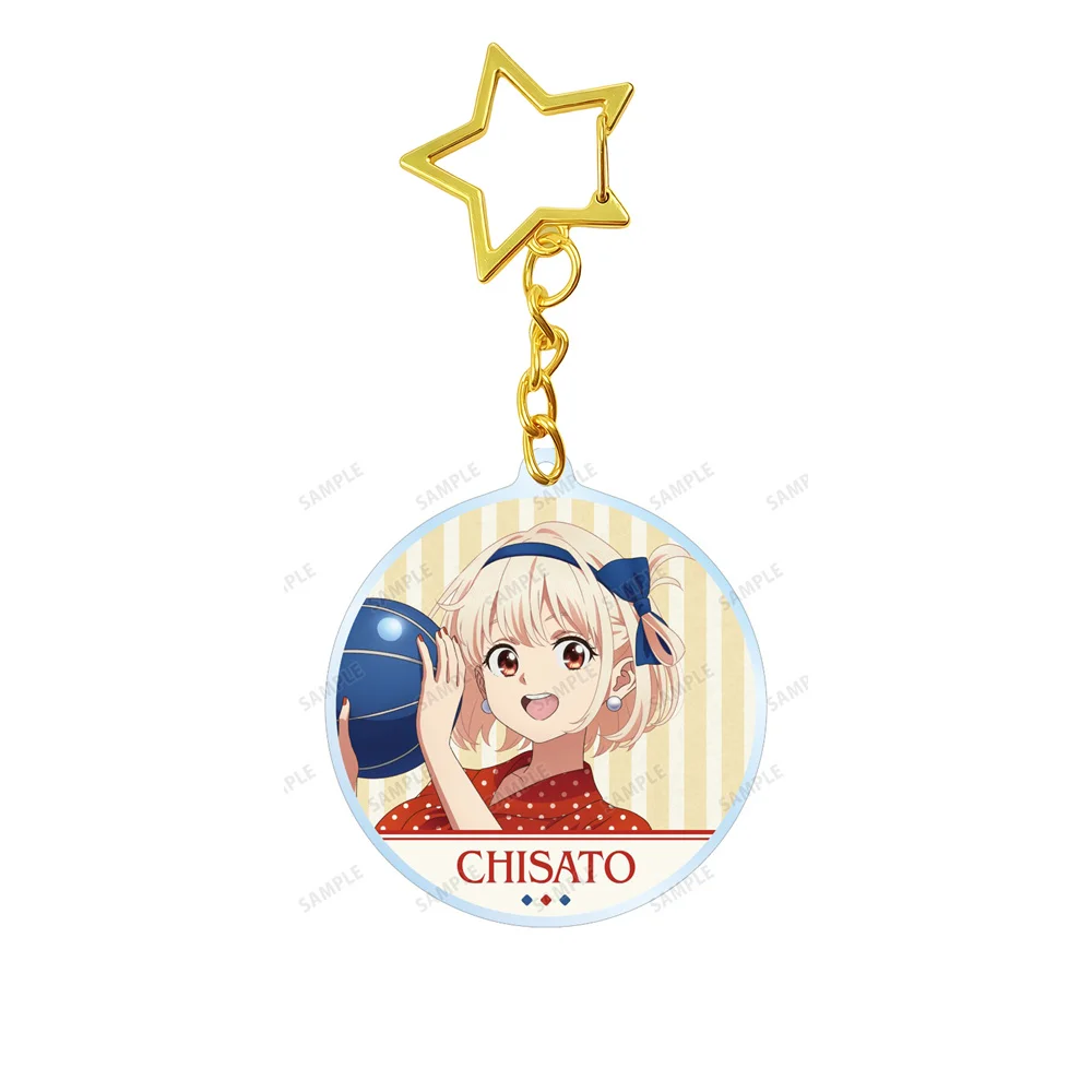 6CM Anime Lycoris Recoil Acrylic Stand Keychain Model Cosplay Characters Ornament  Accessories Goods Collection Gifts