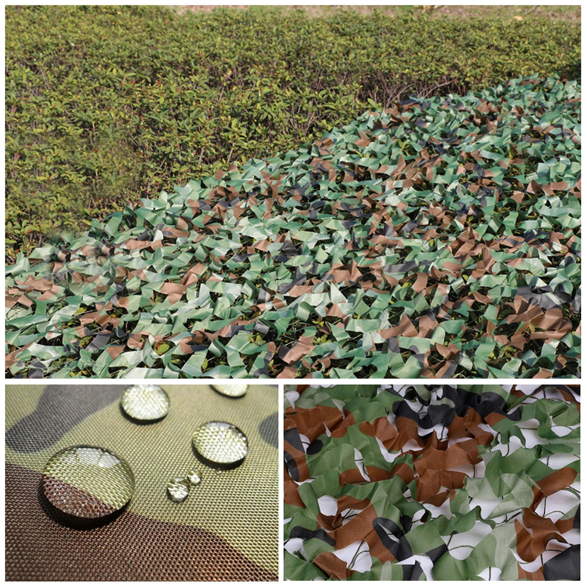

1.5m by 3M Camo Netting Realistic Foliage for Military Hunting Camouflage Netting