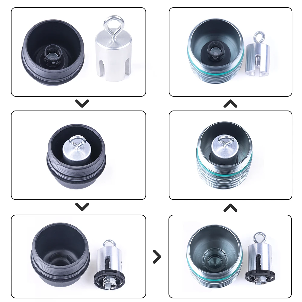 Oil Filter Shell Forged Aluminum Alloy Oil Filter Housing For BMW B48 With Disassembly Tool For Filter Holder