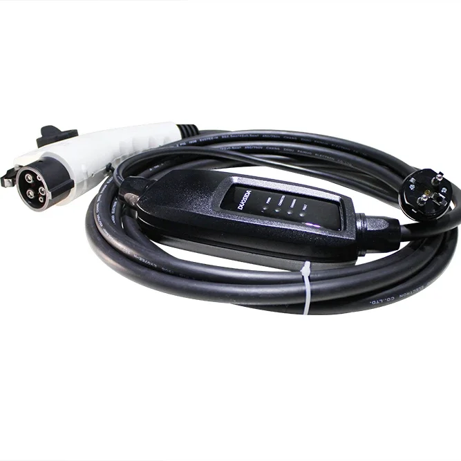 Duosida-Mode2 Veículo Elétrico EV Power Carregamento Conector Cabo, Portátil, Portátil