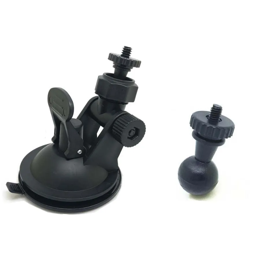 4mm & 6mm Screw Head Suction Cup Base Car DVR Holder DV GPS Navigation Camera Phone Bracket 15mm Ball 360 Rotation Sucker Mount