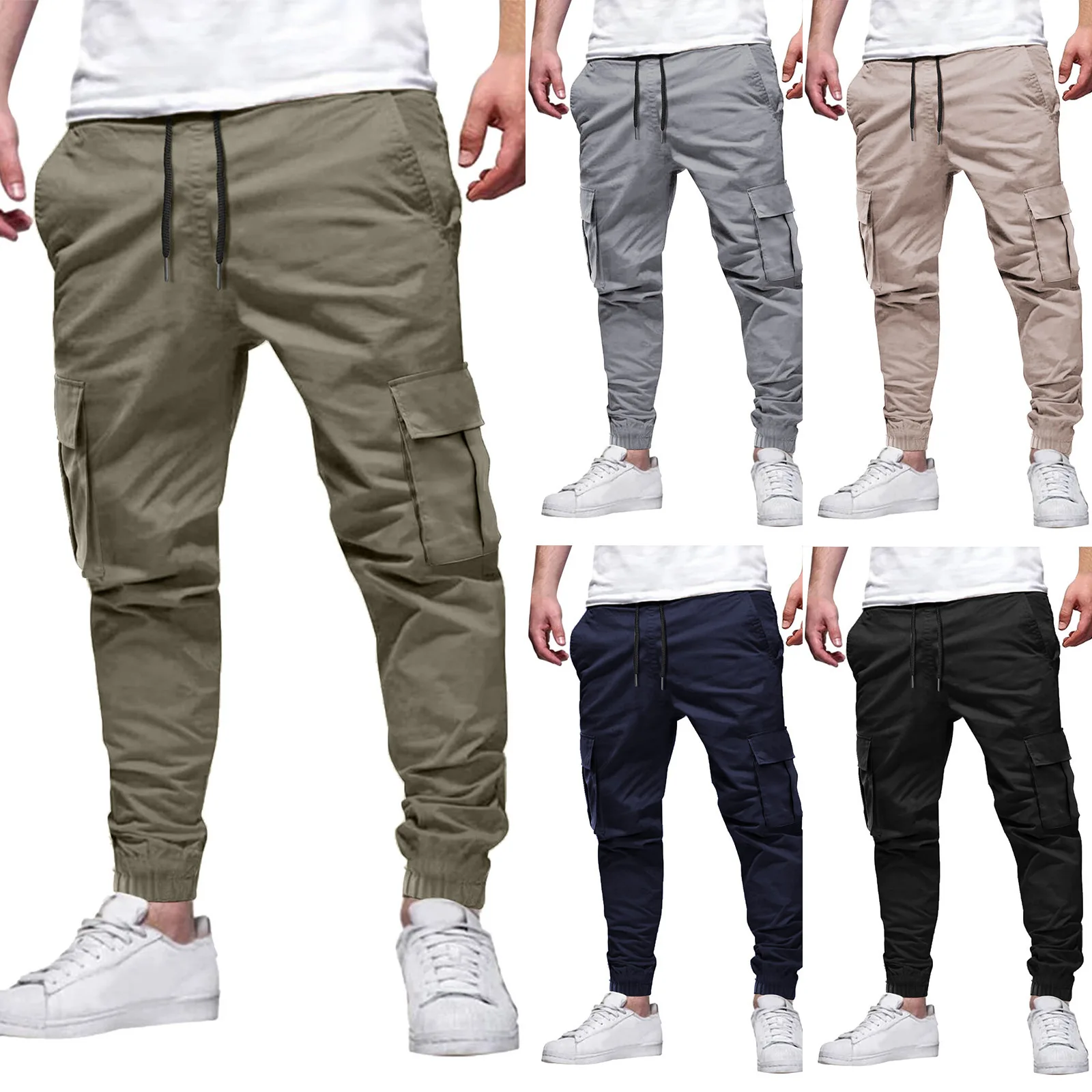 

Casual Cargo Pants Men 2025 Hip Hop Streetwear Jogger Pant Fashion Trousers Multi-Pocket Casual Joggers Sweatpants Men Pants