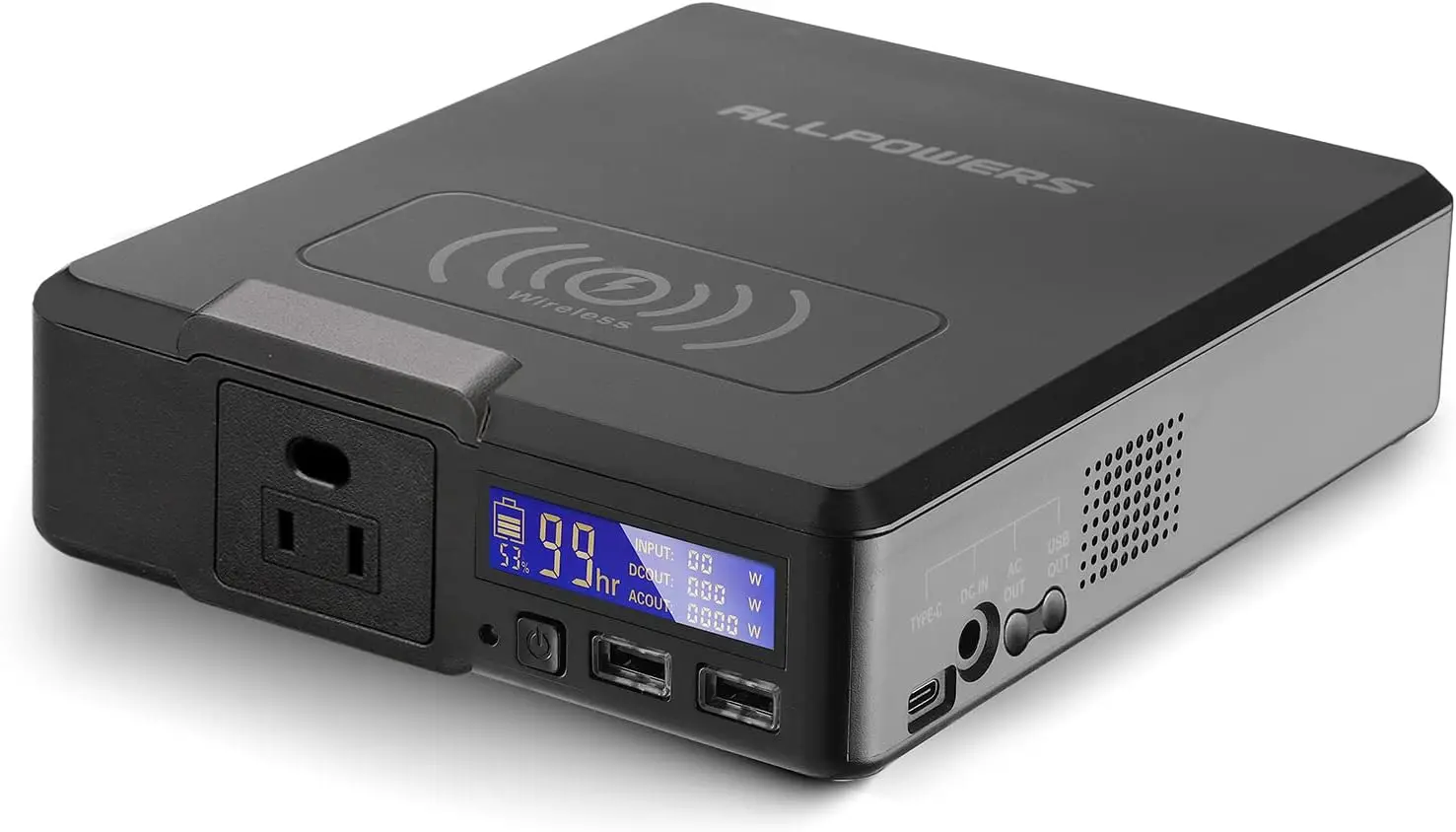 powers Portable Charger 41600Mah Power Bank With Ac Outlets Usb Wireless 110V200W Laptop Power Bank Fast Charging Battery