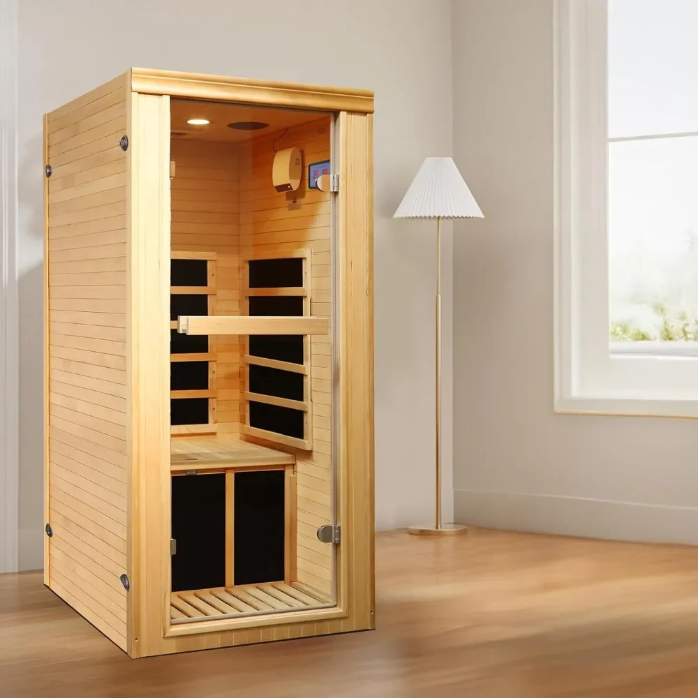 

Personal Sauna Home Use Far-infrared Sauna, Home Use Dry Sauna, Indoor Infrared Sauna, Low Electromagnetic Field Ironwood Sauna