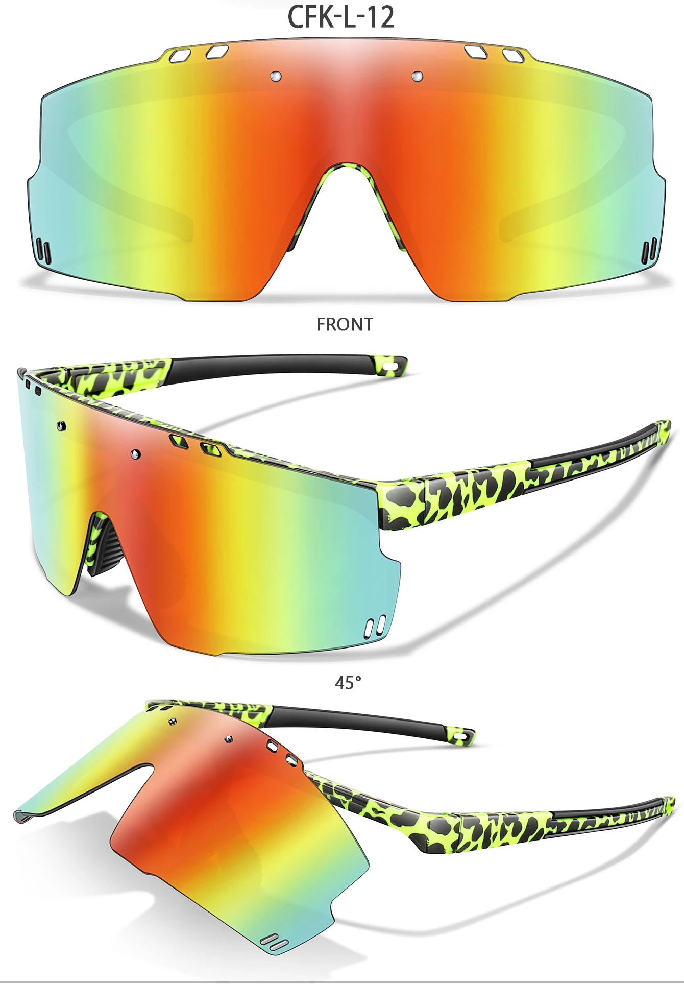 Männer Frauen Flip Auf Sonnenbrille Winddicht Radfahren Brillen Outdoor Sport Laufen Reiten Party MTB Fahrrad Brille UV400 – Detail 10