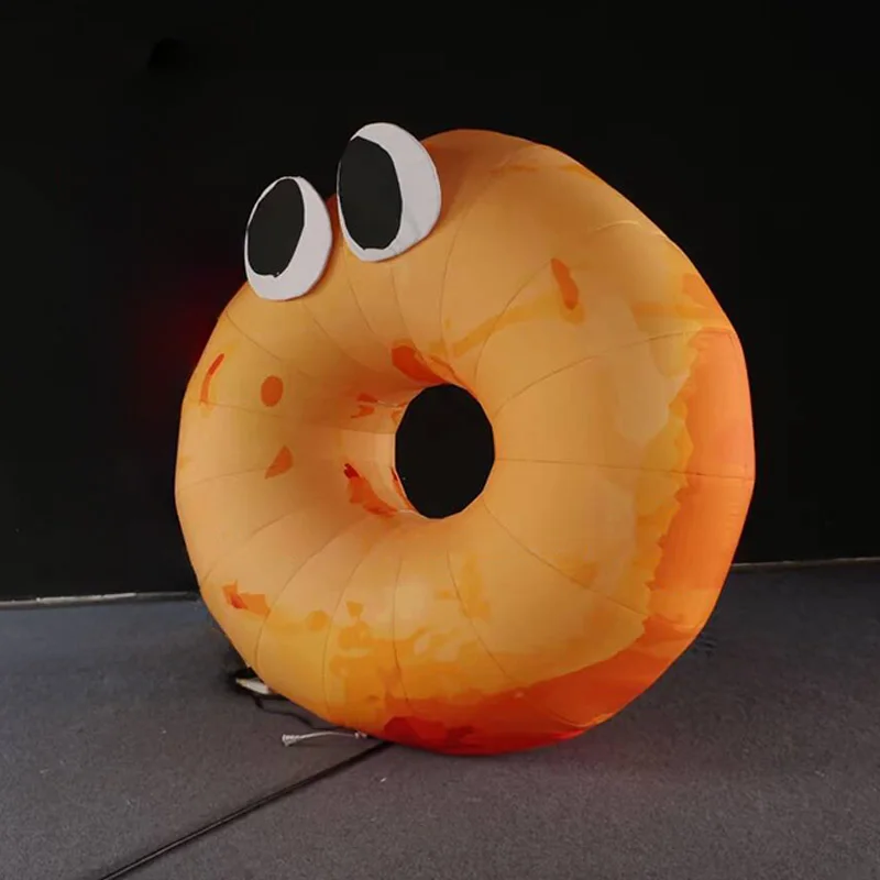 

Inflatable doughnuts with blowers, outdoor square and shopping mall promotional and decorative props