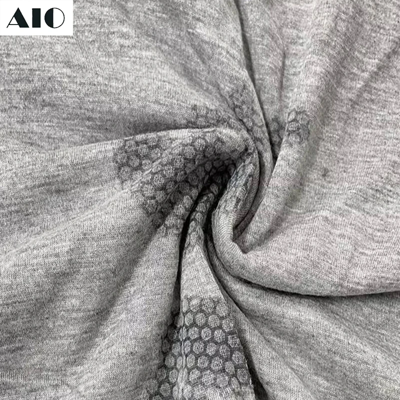 Wholesale Knitted Stretch Graphene Fabric Antibacterial Far Infrared Textile For Menstrual Incontinence Pads Underwear Lining