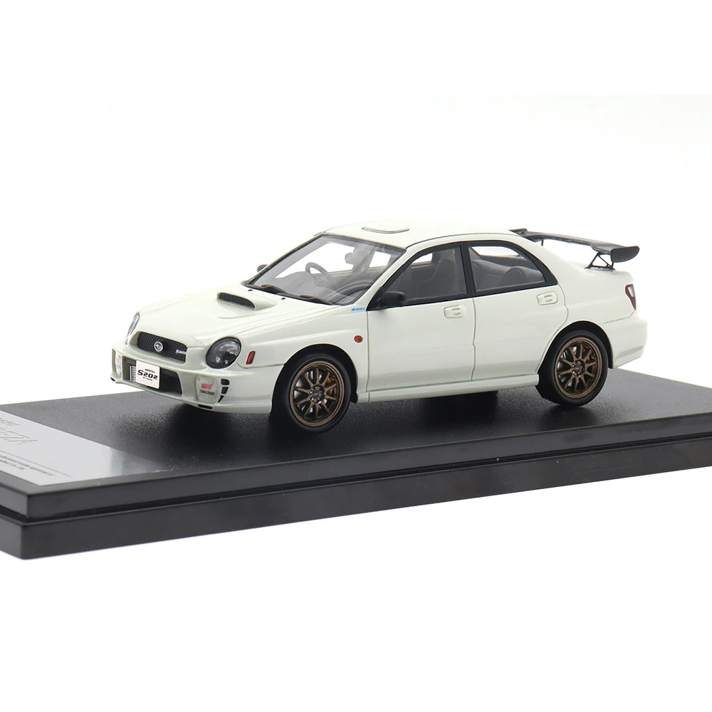 Hi-story Brand 1/43 Model Car IMPREZA S202 STi Version (2002) Edition Model Simulation Resin Model Vehicle Toys Collection Glft