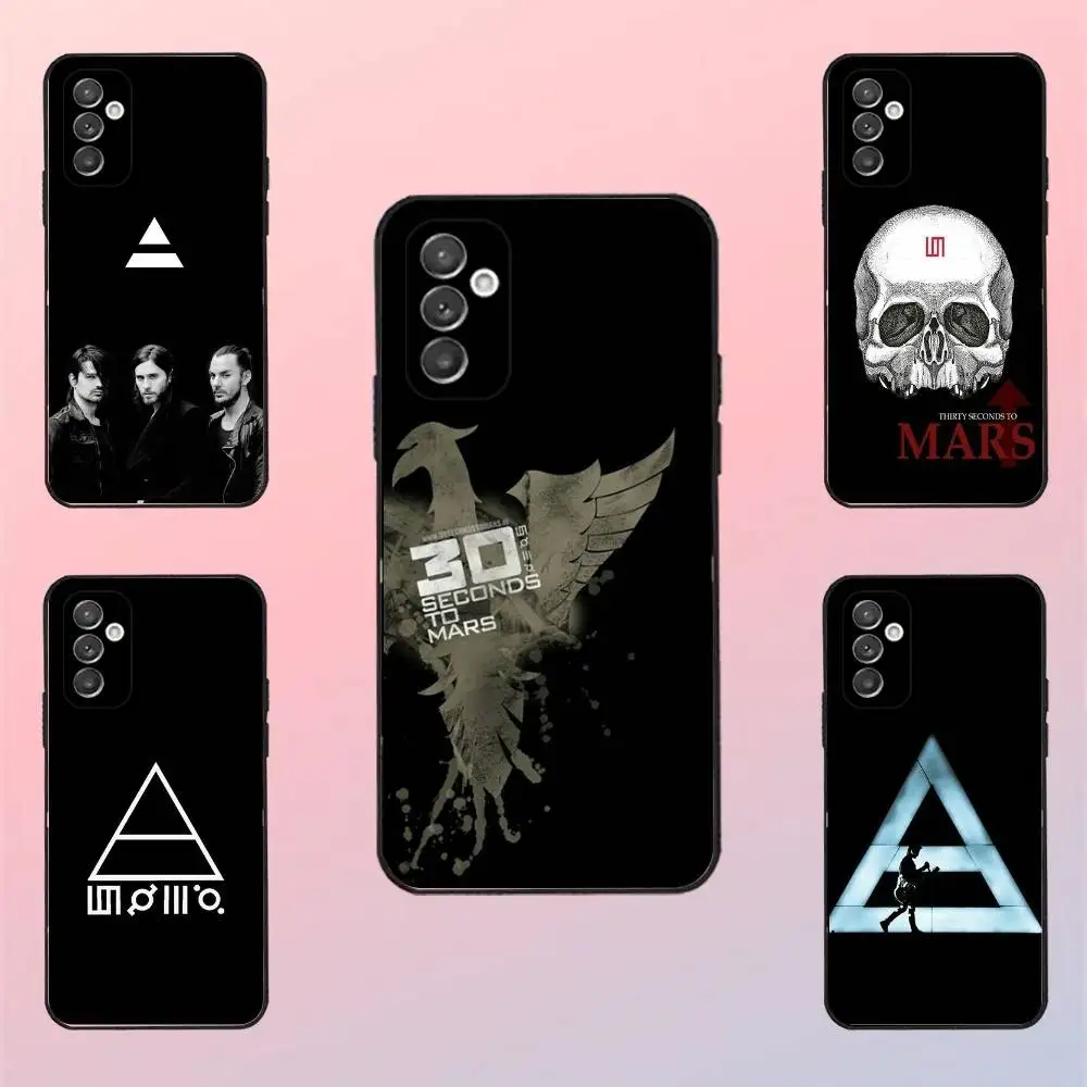 

30 S-Second To Mars 30stm Phone Case For Samsung S 25,24,23,22,30,21,10,9,Ultra,Plus,Lite,FE,4,5 G Black Soft Case