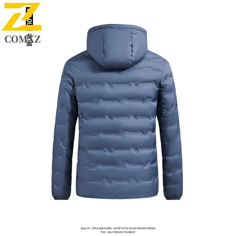 COMXZ Men Down Jacket Premium Outdoor Travel Thickened Warm Parka High Quality Hooded Design Ultra Light Winter New Clothing