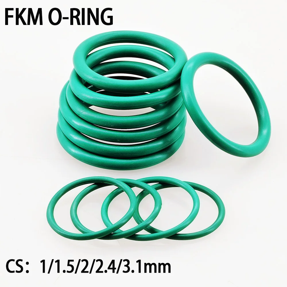 FKM O Ring Anello di tenuta in gomma Gomma fluorurata Guarnizione di tenuta Guarnizione di tenuta in gomma resistente alla temperatura Guarnizione olio acido alcali O-ring