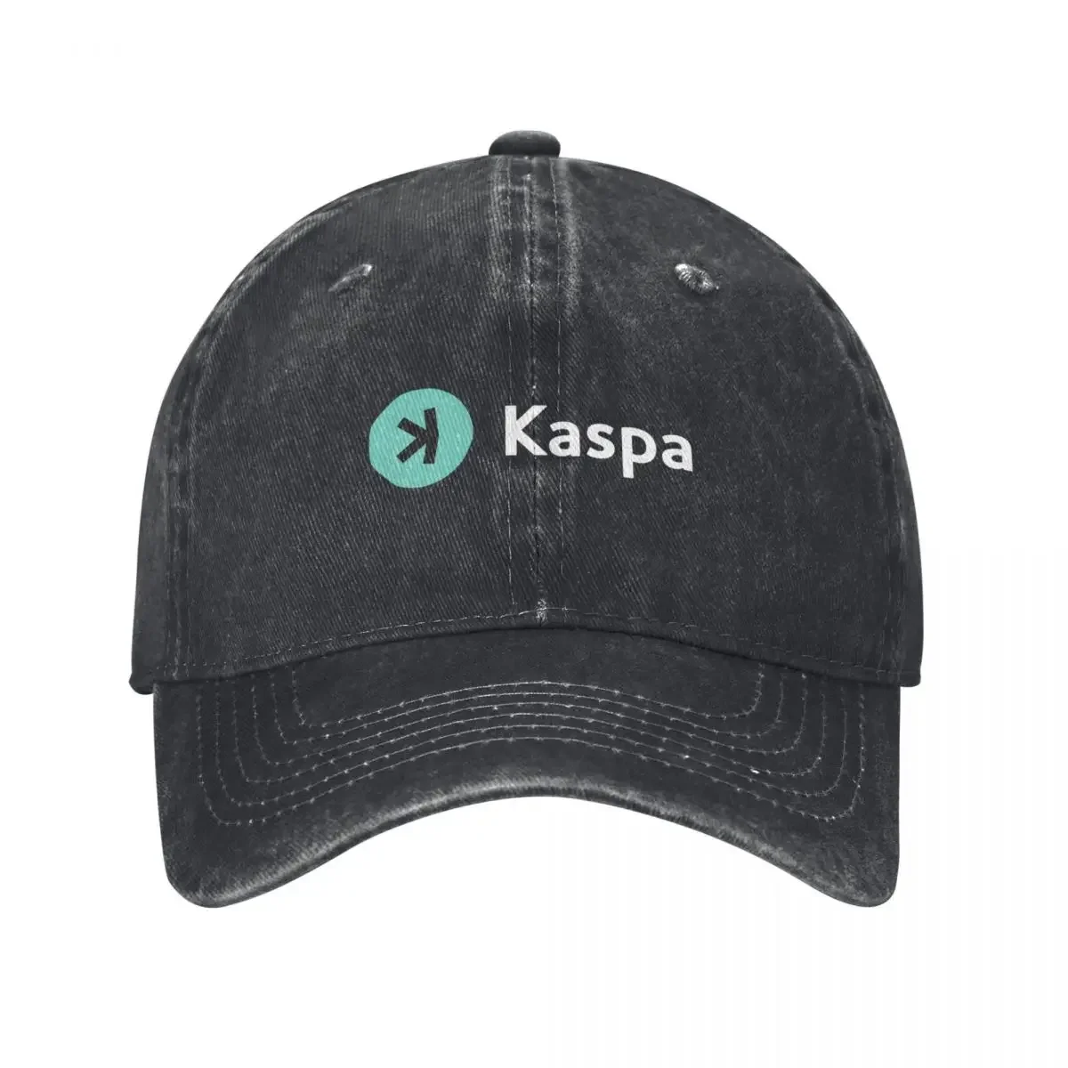 Kaspa KAS Crypto Altcoin - The Future of Decentralized Finance (Horizontal Green) Baseball Cap Golf Cap Women's Hats 2025 Men's