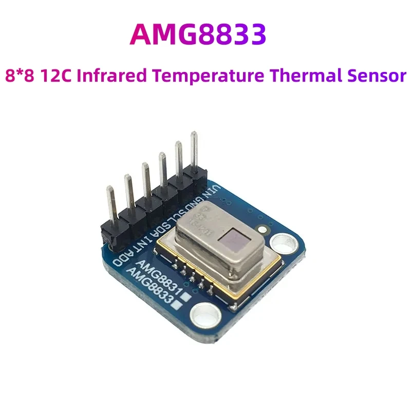 AMG8833 3-5V 8*8 I2C IR Infrared Temperature Thermal Imager Array Camera Imaging 8x8 Sensors Module for Raspberry Pi