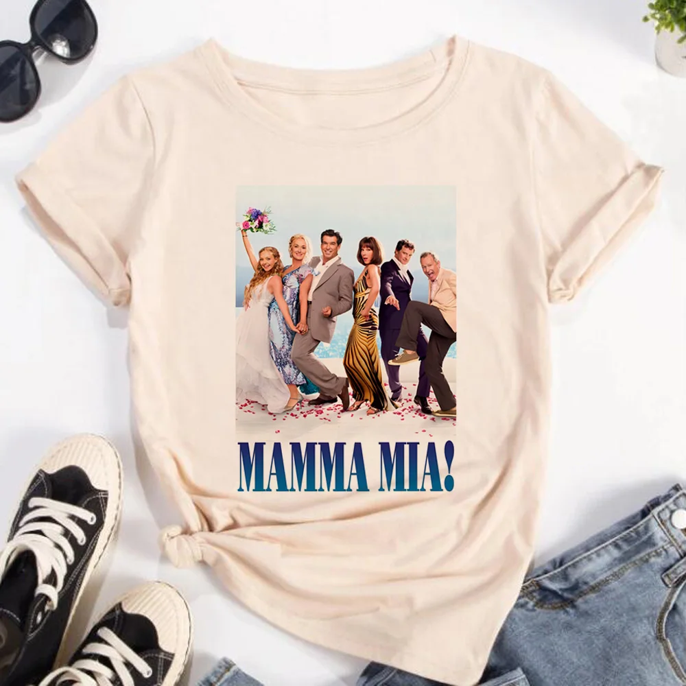 Mamma Mia top women summer t shirt female anime clothes