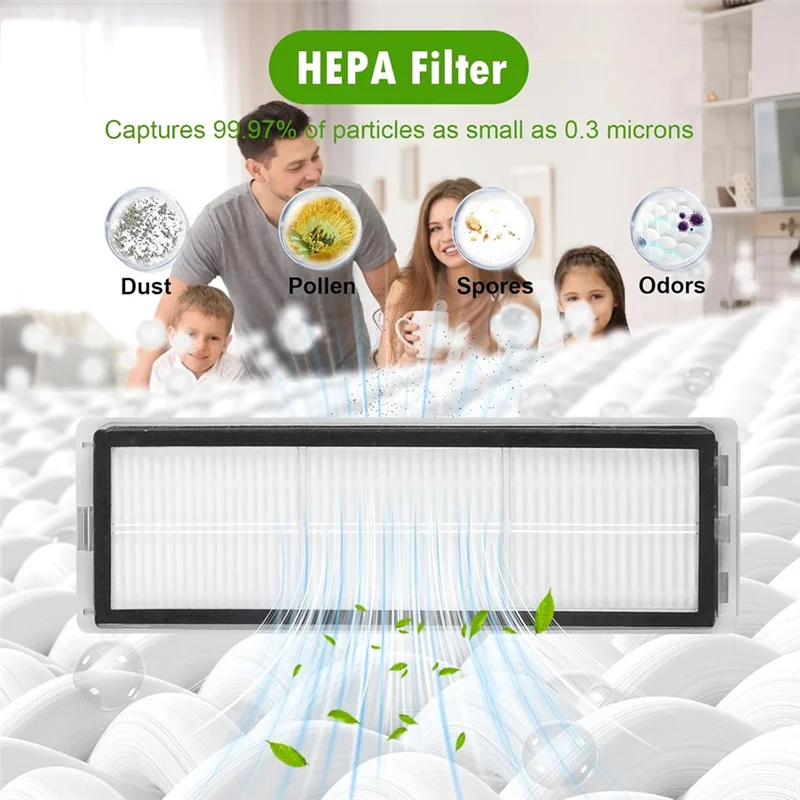 

44PCS Brush Filter Dust Bag And Mop Cloth Kit Spare Parts Vacuum Cleaner Replacement Parts-AA26