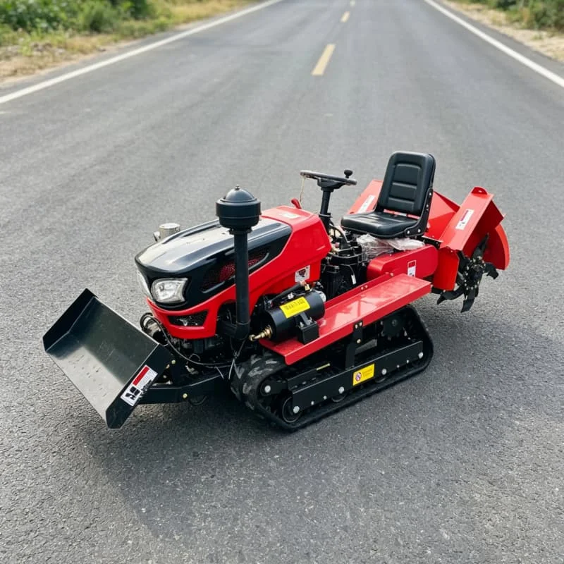 

Customized New Upgraded Tracked Rotary Tiller, All-scenario Farm Cultivator, CE Certified Hot-selling Farming Equipment