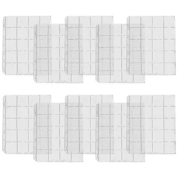 Durable Coin Holder Sheet Page 1/10 Sheet PVC Page Album Protection 20 Pockets For 50mm Coins For Coin Collection