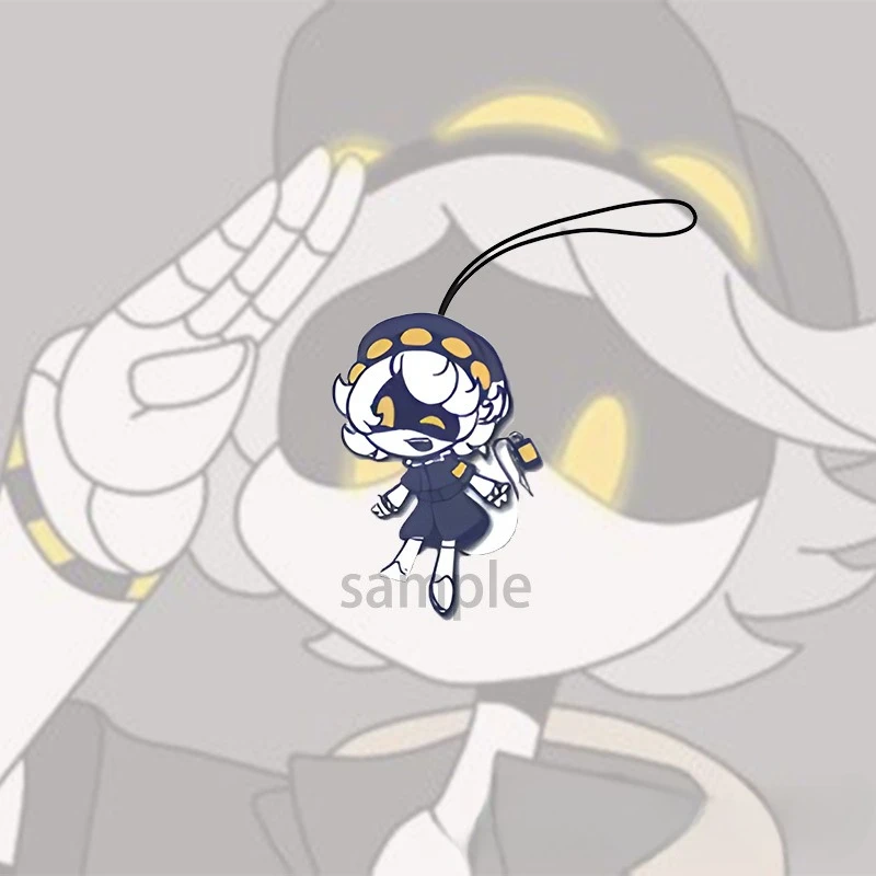 Anime Murder Skill Peripheral Keychain Cartoon Character Uzi Doorman Keyring Creative Accessories High Aesthetic Mini Pendant