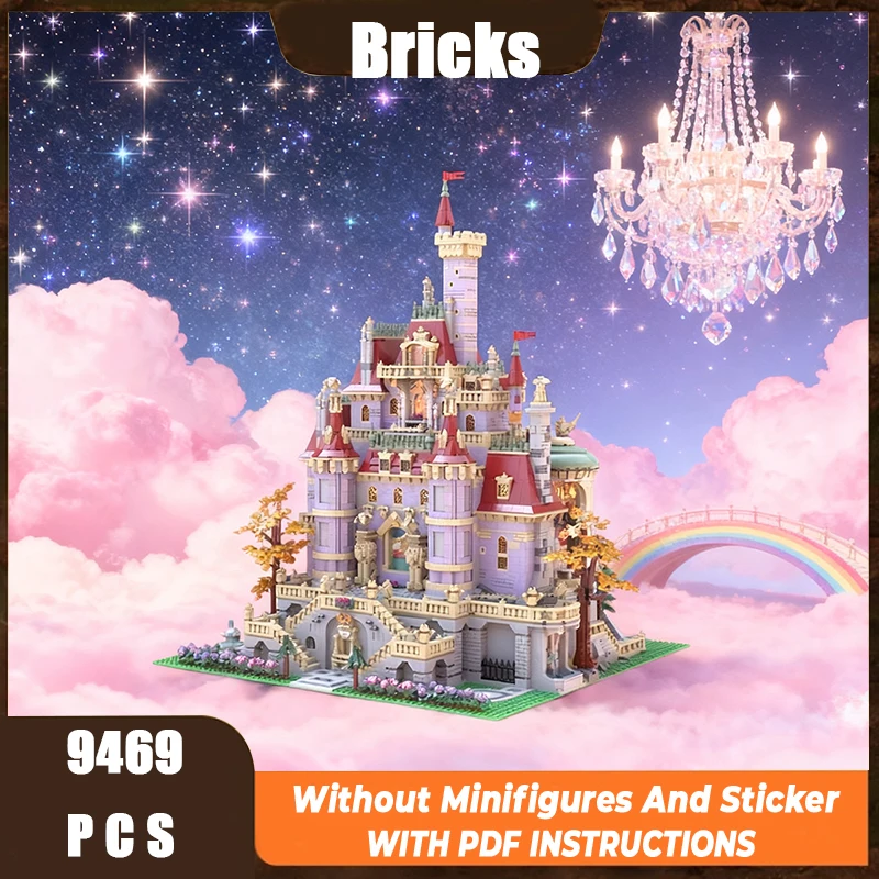 

Изысканный новый строительный блок MOC, модель игрового парка, волшебный замок - расширенная версия, технология, модульная детская игрушка, сборка своими руками