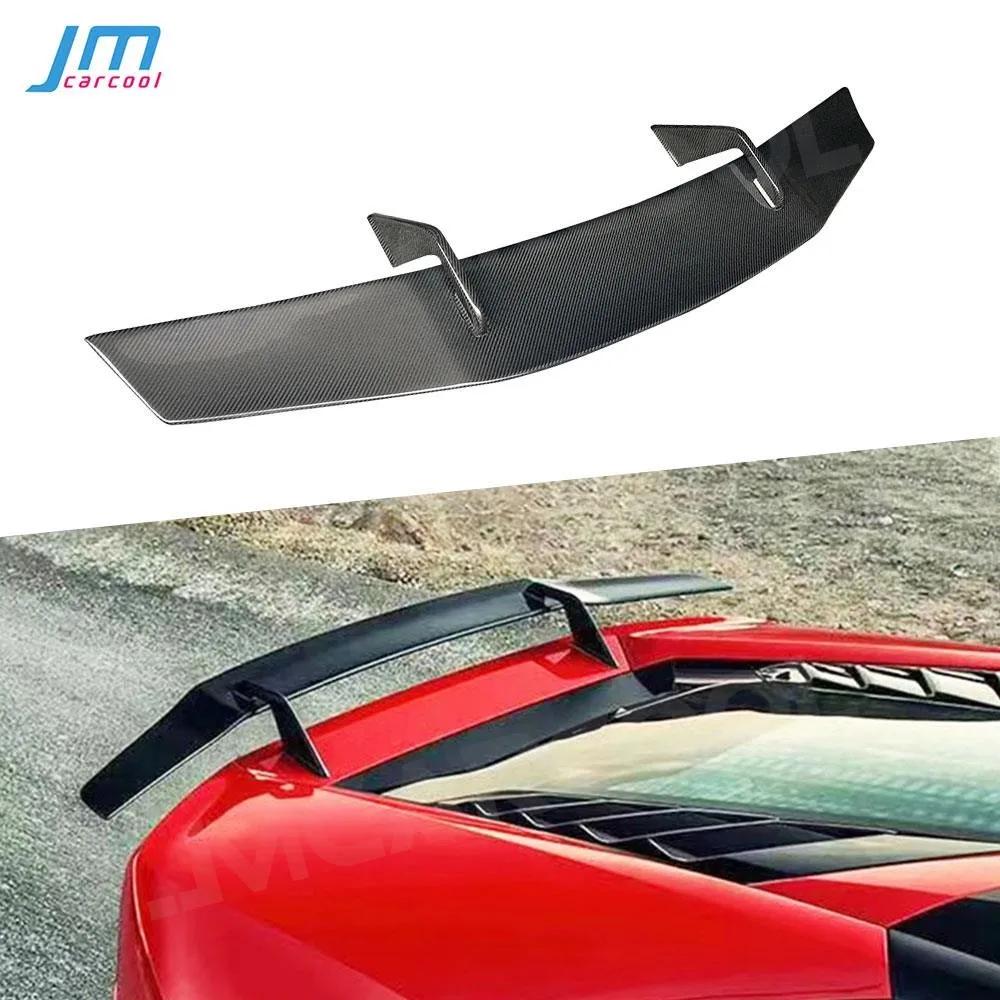 Dry Carbon Fiber Rear Trunk Spoiler Lip Wings Case For Lamborghini Huracan LP580 LP610 2014-2018 FRP Car Accessories