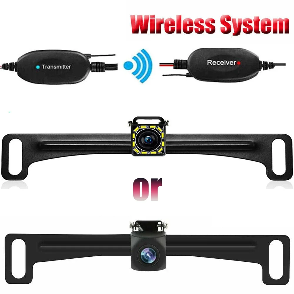 

2.4G Wireless Transmitter/Receiver + Car Rear View Reverse Back up Camera 12V Kits