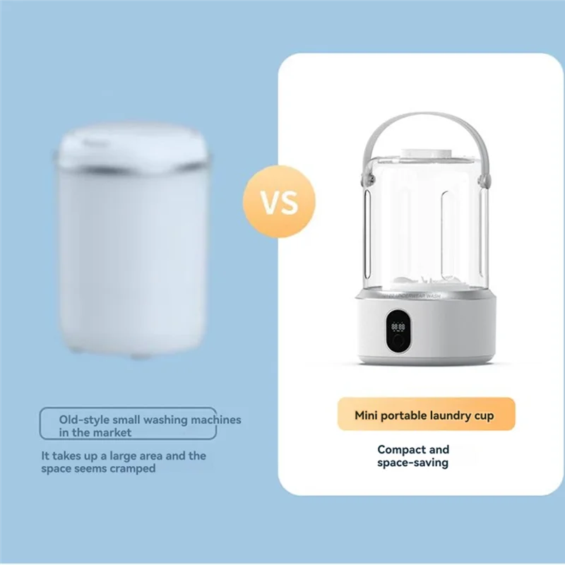 

B92A Portable Washer Underwear Washer Rechargeable Cordless Mini Portable Washing Machine For Apartment, Camping, Travel