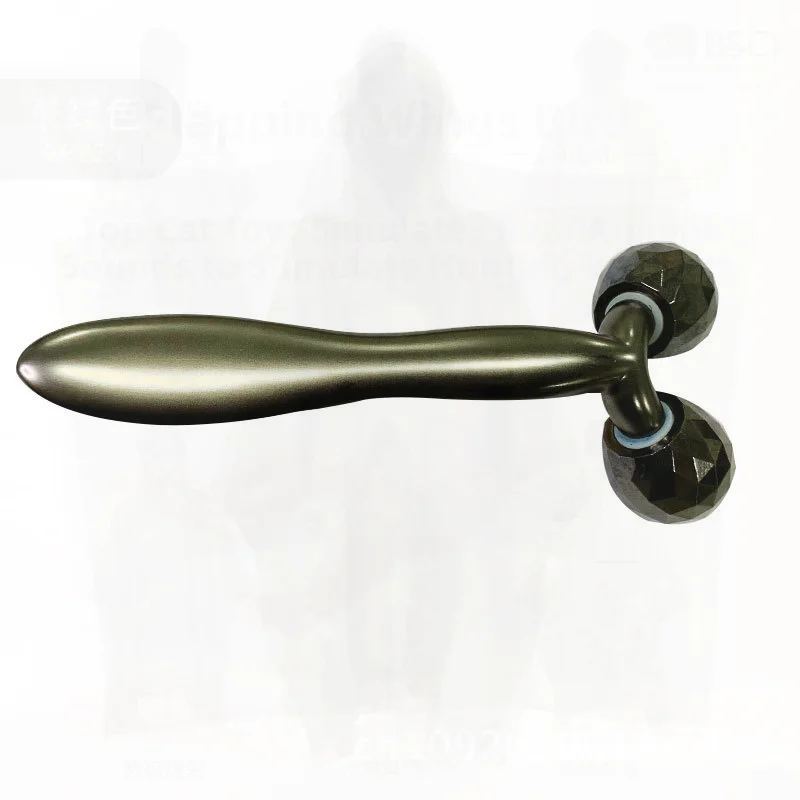 3D Massager Facial Muscle Beauty Stick Gold Roller Trillingstype Zinklegering Gezichtshulpmiddel voor huidverzorging