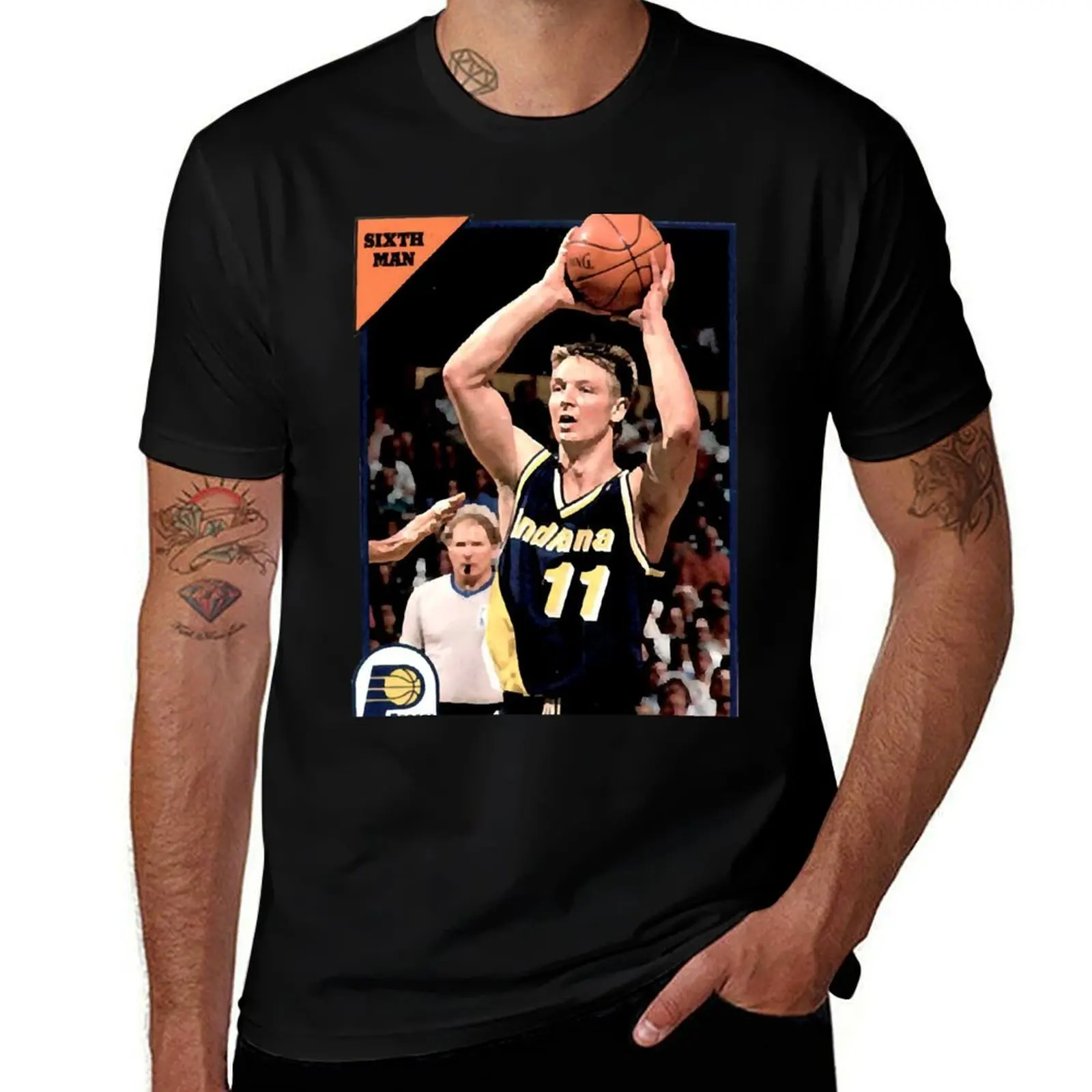 Detlef Sixth Man Schrempf T-Shirt Simple Trendy Casual T-Shirt
