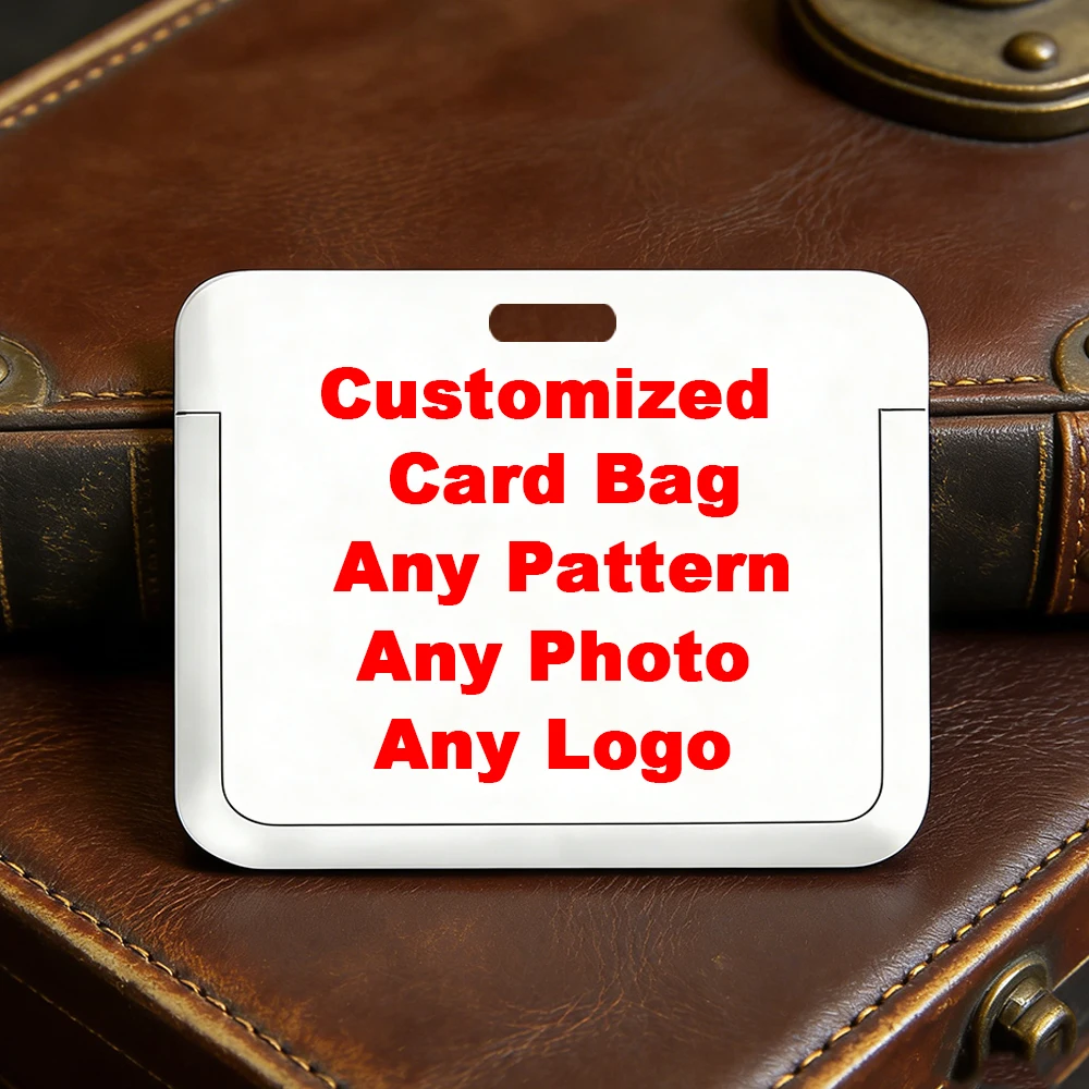Work Card Holder ID Custom Print Your Own Logo Picture Design Word Photo Any Pattern High-definition printing Fast delivery