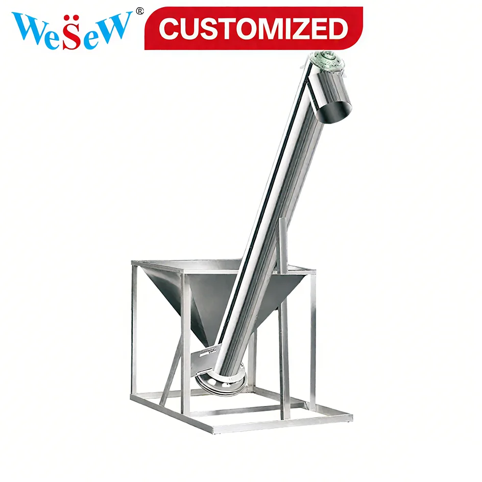 

Изготовленный на заказ спиральный винтовой погрузчик Вакуумный шнековый винтовой конвейер для пластиковых гранул Порошковое пластиковое вспомогательное оборудование Высокая эффективность