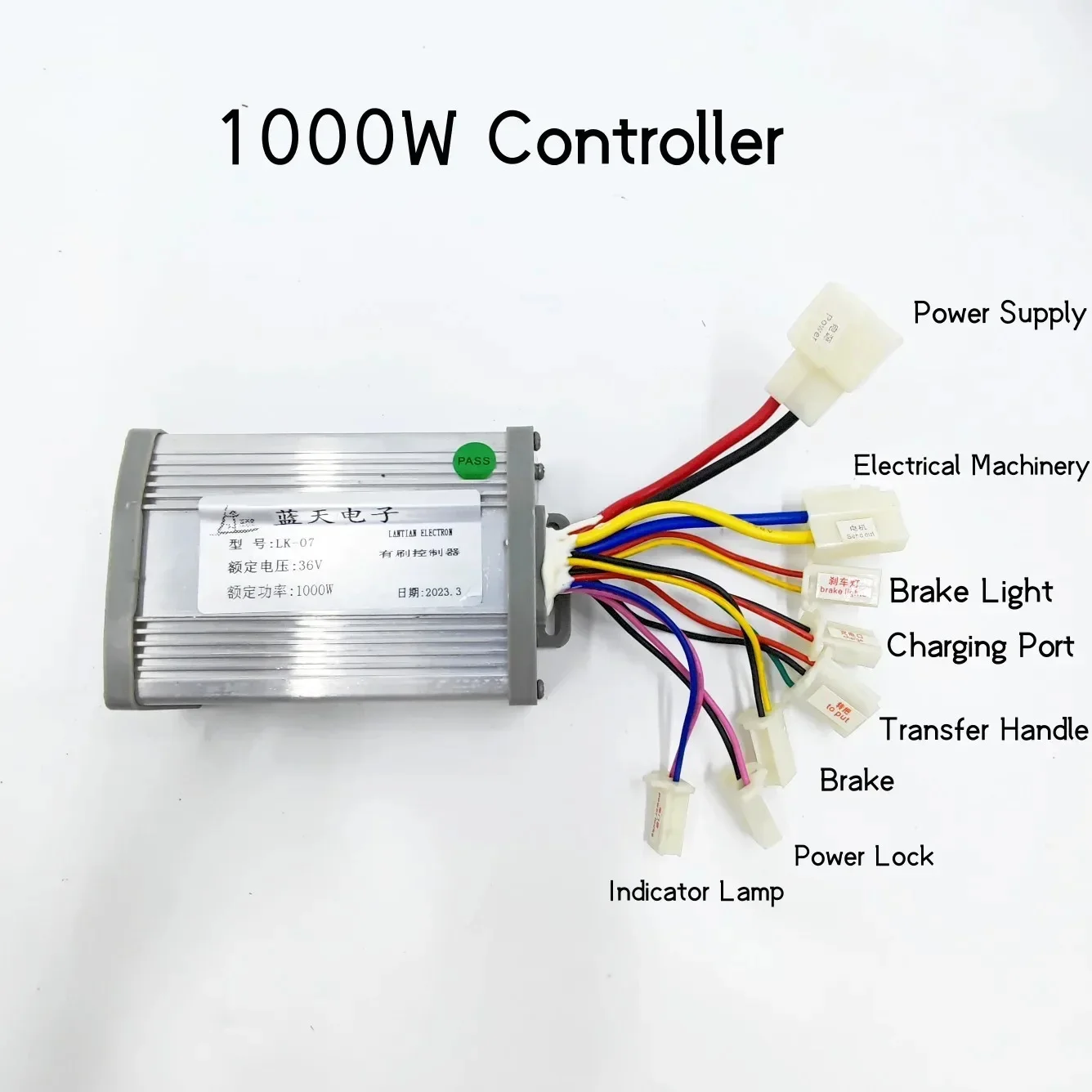 1000W 36V 48V DC Brushed Motor Kit Controller E-bike Conversion Kit Electric Bike Scoot