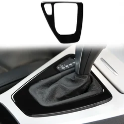 Car Interior Gear Shift Panel Decal Decorative Cover Trim for BMW 3 Series E90 E92 2005-2008 2010 2011 2012 Accessories Black