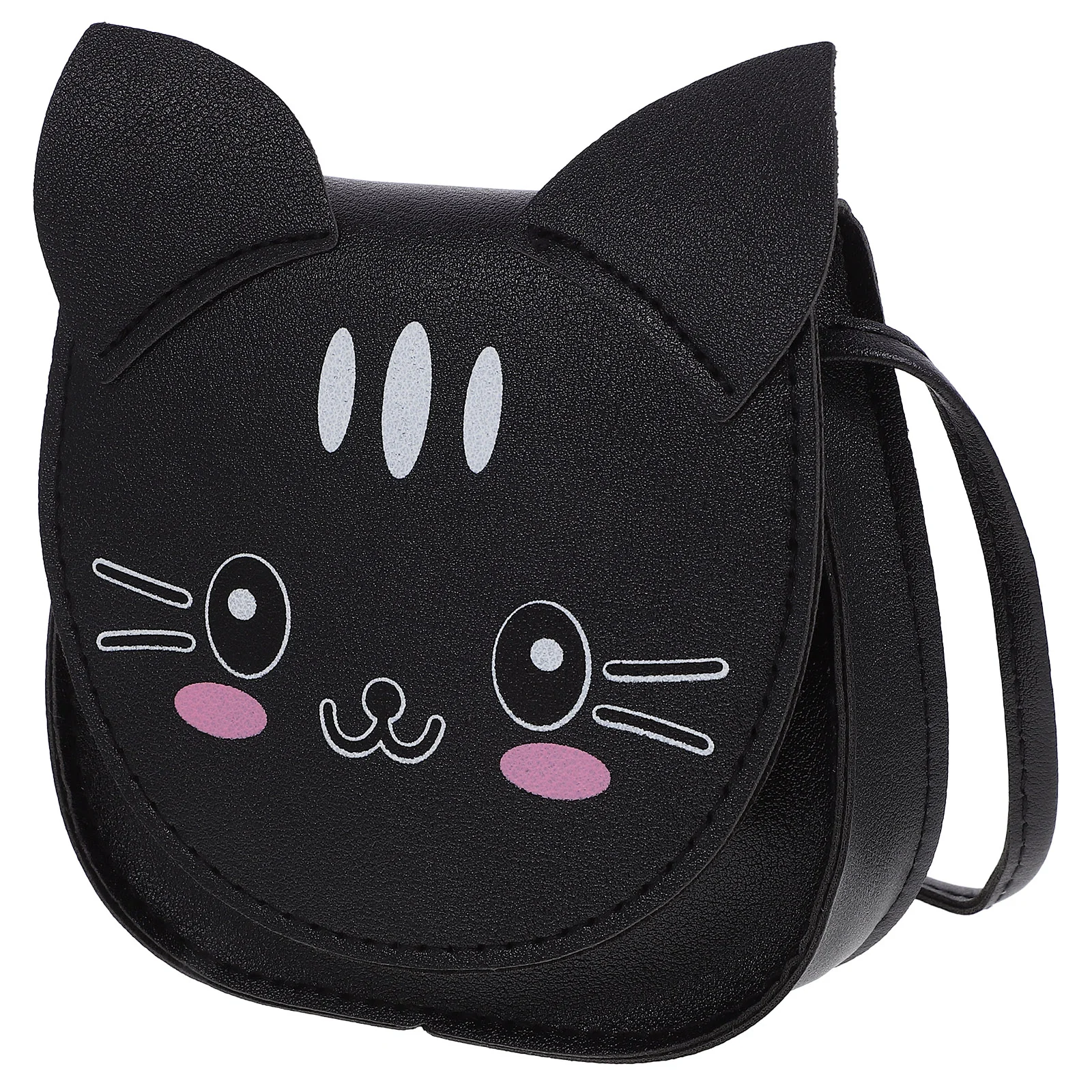 Cartoon Kitten Shoulder Bag PU Small Tote Cat Purses Zero Money Purse Crossbody Daily Wear Party Cute Adorable