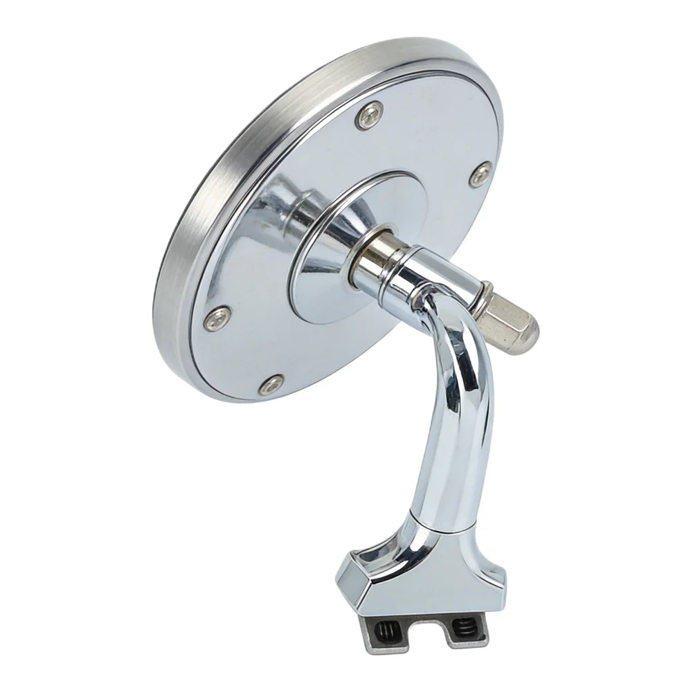 Stainless Steel Mirror Retro Side Mirror Classic Car Restoration Stainless Steel Rearview Mirror Wide Angle Visibility