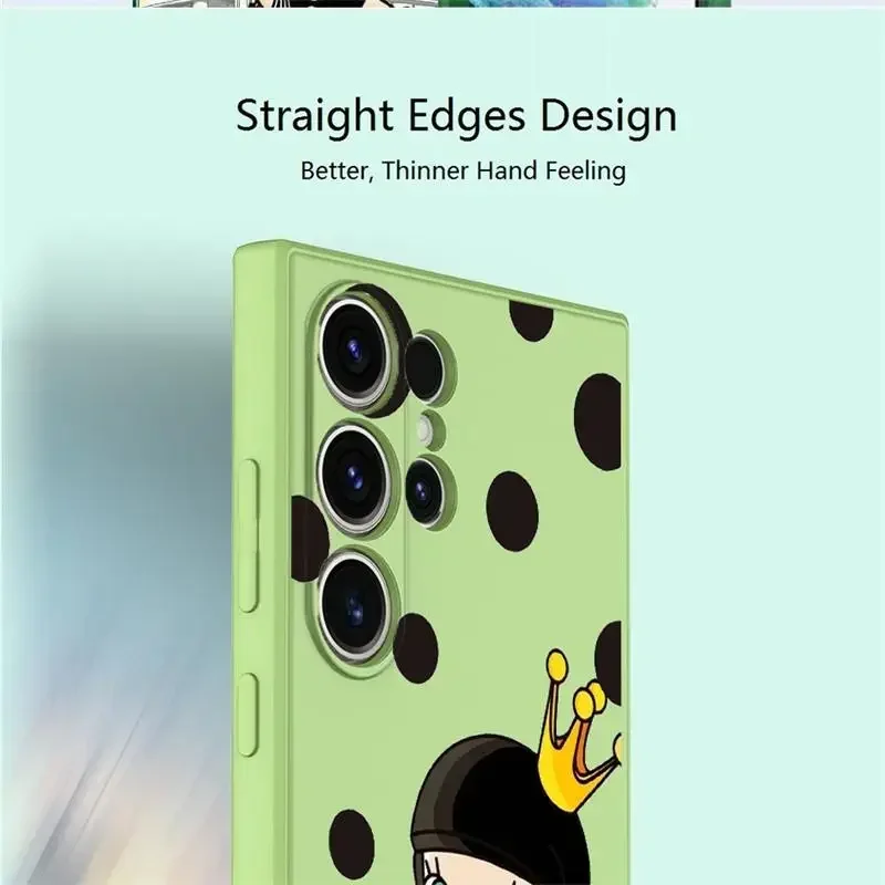 For Samsung S24 Soft Silicone Full-Wrap Phone Case For S24 Ultra S23 Plus/Ultra 21fe Shockproof Anti-Fingerprint Shockproof case