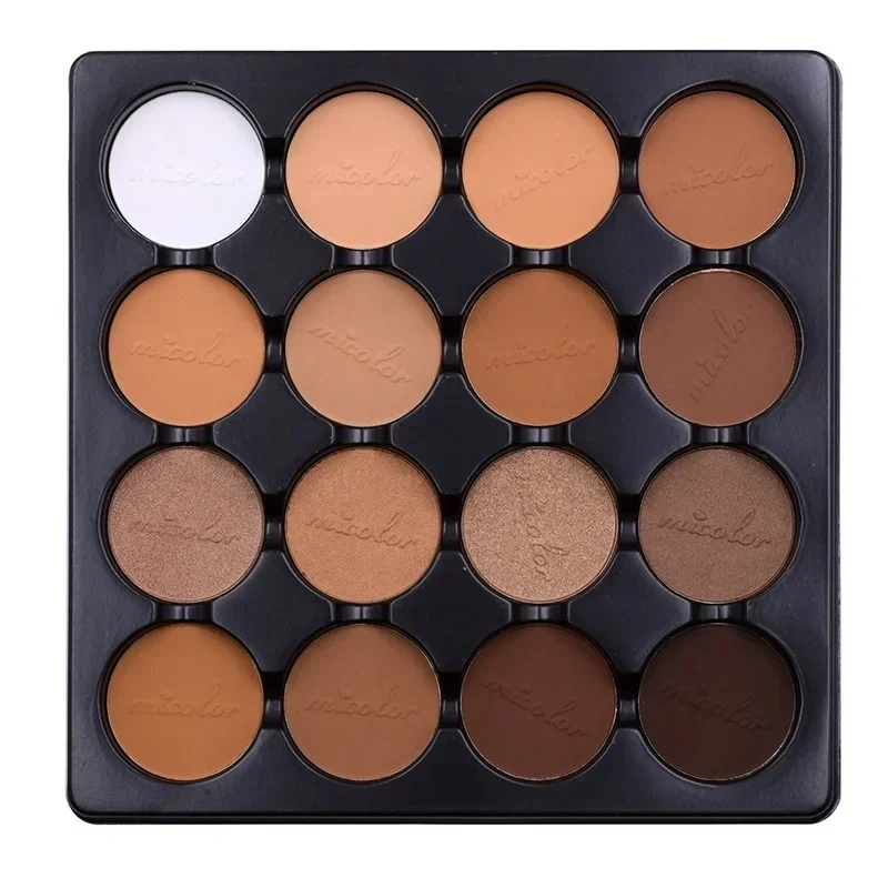 16 Color Face Contour Palette 3d Silhouette Nose Shadow Makeup Palette for Women Lasting Waterproof Blush Palette Pretty Makeup