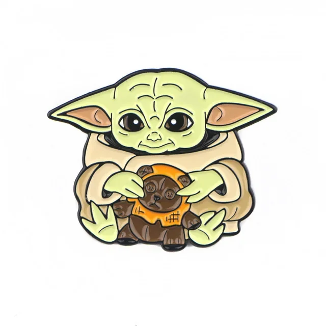 Disney Mandalorian smalto Pin Darth Vader Badge Cool spilla Cartoon valigetta bavero distintivo gioielli decorativi fan di film regali |