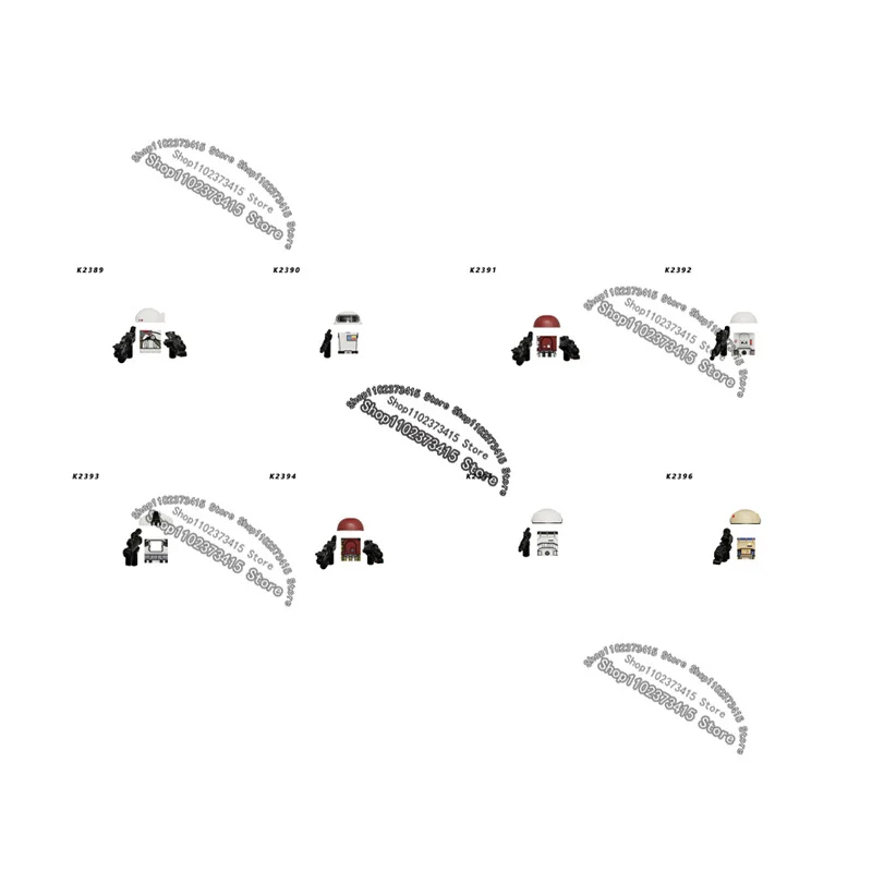Image of Anime KDL861 Bausteine Mini-Actionfiguren zum Zusammenbauen Geschenk-Modellpuppen Geburtstagsgeschenk K2389 2390 2391 2392 2393 2394 2395 2396