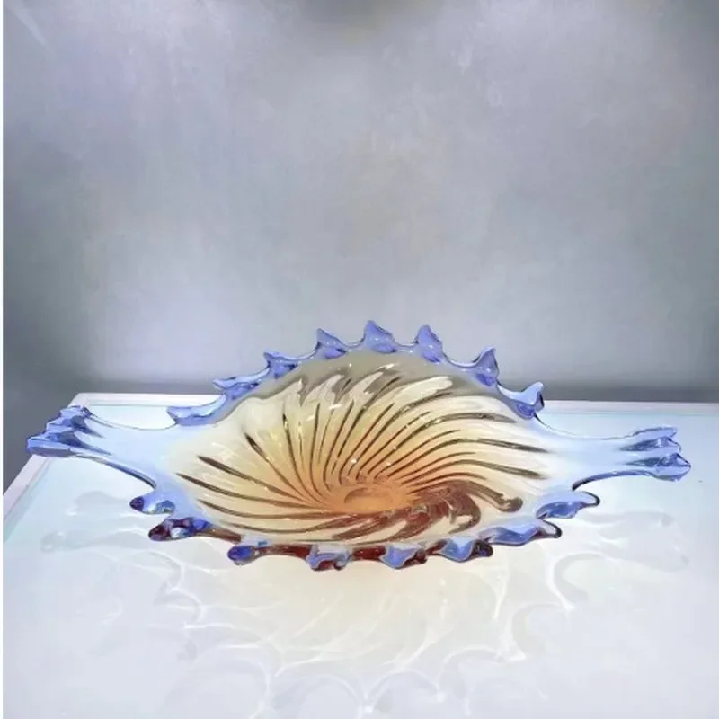 Modern Glazed Ceramic Fruit Plate Thickened Candy Dish for Living Room Home Decor Light Luxury Snack Bowl High Quality