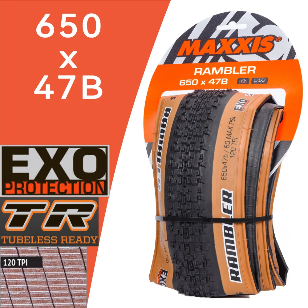 MAXXIS RAMBLER 700C TUBELESS 700x38C/40C/45C/50C 650x47B 27.5x1.5