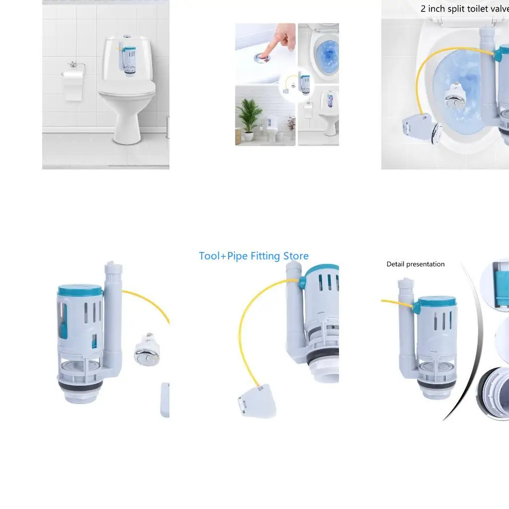 F92B Multiple Size Toilet Cistern Flush Replacement Double Controll Simple Installation