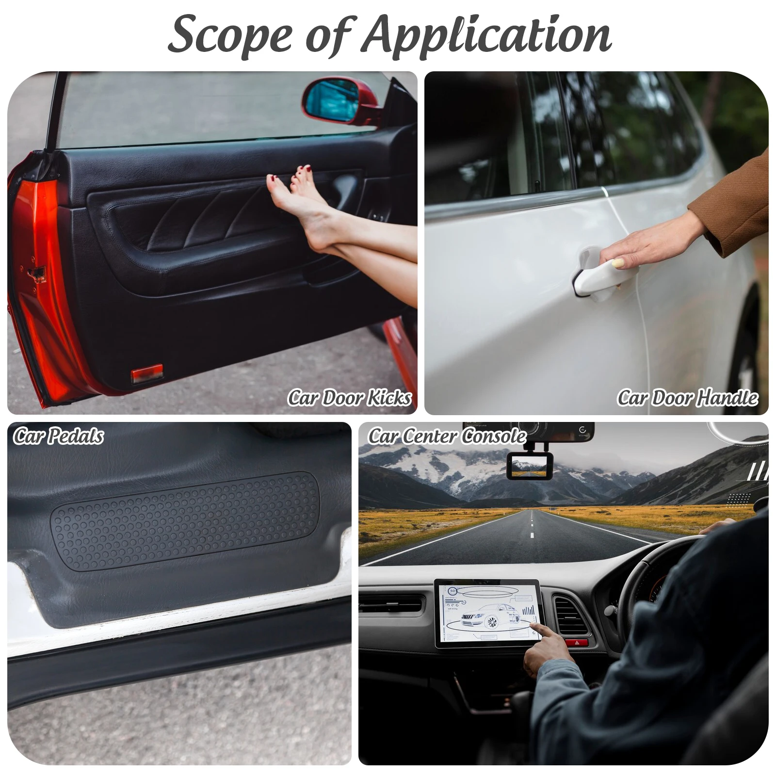 

20 Panel Protective Film Car Bumper Paint Sticker Clear Anti Scratch Long Term Invisible Restoration Vehicle Surface